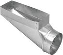 4 x 12 x 8 in. Center Galvanized Steel End Boot