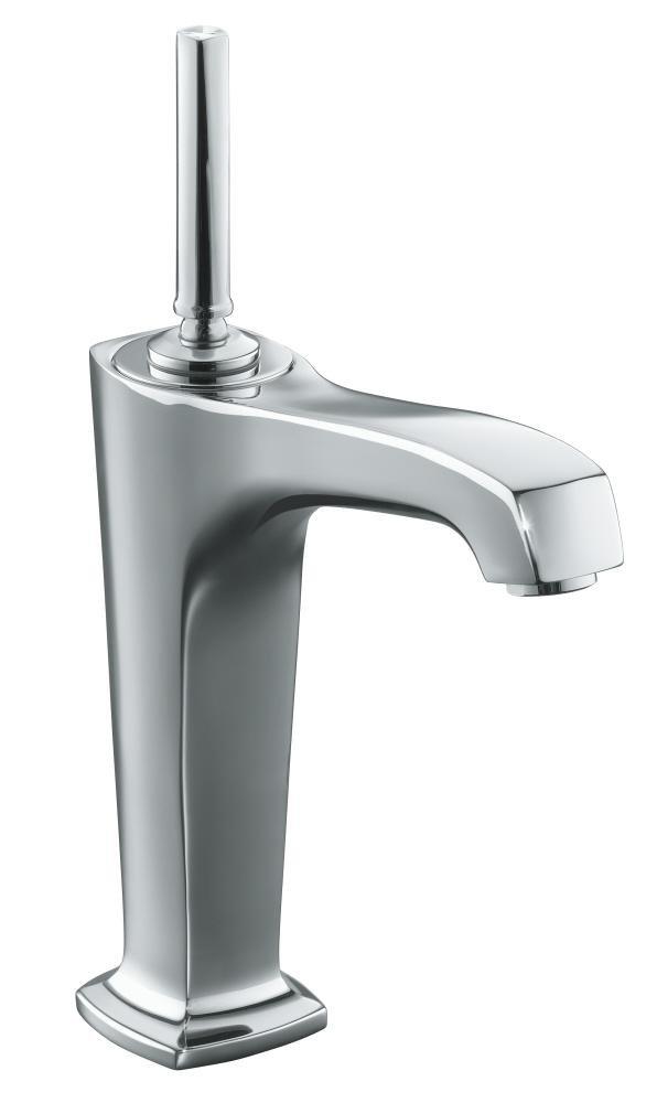 KOHLER Polished Chrome Single Handle Bathroom Sink Faucet 