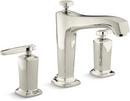 KOHLER Vibrant Polished Nickel 12 gpm Widespread Bath Faucet Trim with Double Lever Handle 
