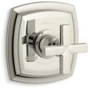 Thermostatic Valve Trim with Cross Handle in Vibrant Polished Nickel