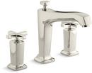 Two Handle Roman Tub Faucet in Vibrant Polished Nickel
