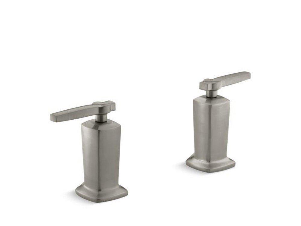 KOHLER Brushed Nickel 3-Hole Valve Trim with Double Lever Handle 