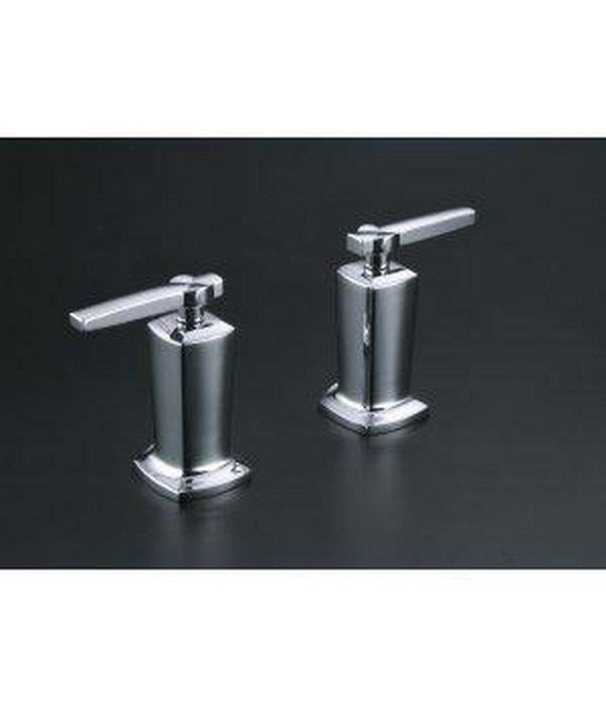KOHLER Polished Chrome 3-Hole Valve Trim with Double Lever Handle 