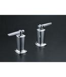KOHLER Polished Chrome 3-Hole Valve Trim with Double Lever Handle 