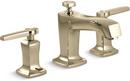 KOHLER Vibrant&reg; French Gold Two Handle Widespread Bathroom Sink Faucet 