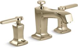 Two Handle Widespread Bathroom Sink Faucet in Vibrant&reg; French Gold