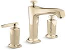 Two Handle Roman Tub Faucet in Vibrant French Gold
