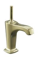 Single Handle Monoblock Bathroom Sink Faucet in Vibrant French Gold