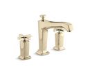 Two Handle Roman Tub Faucet in Vibrant French Gold Trim Only