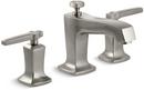 KOHLER Vibrant Brushed Nickel Two Handle Widespread Bathroom Sink Faucet 