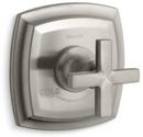 Thermostatic Valve Trim with Cross Handle in Vibrant Brushed Nickel