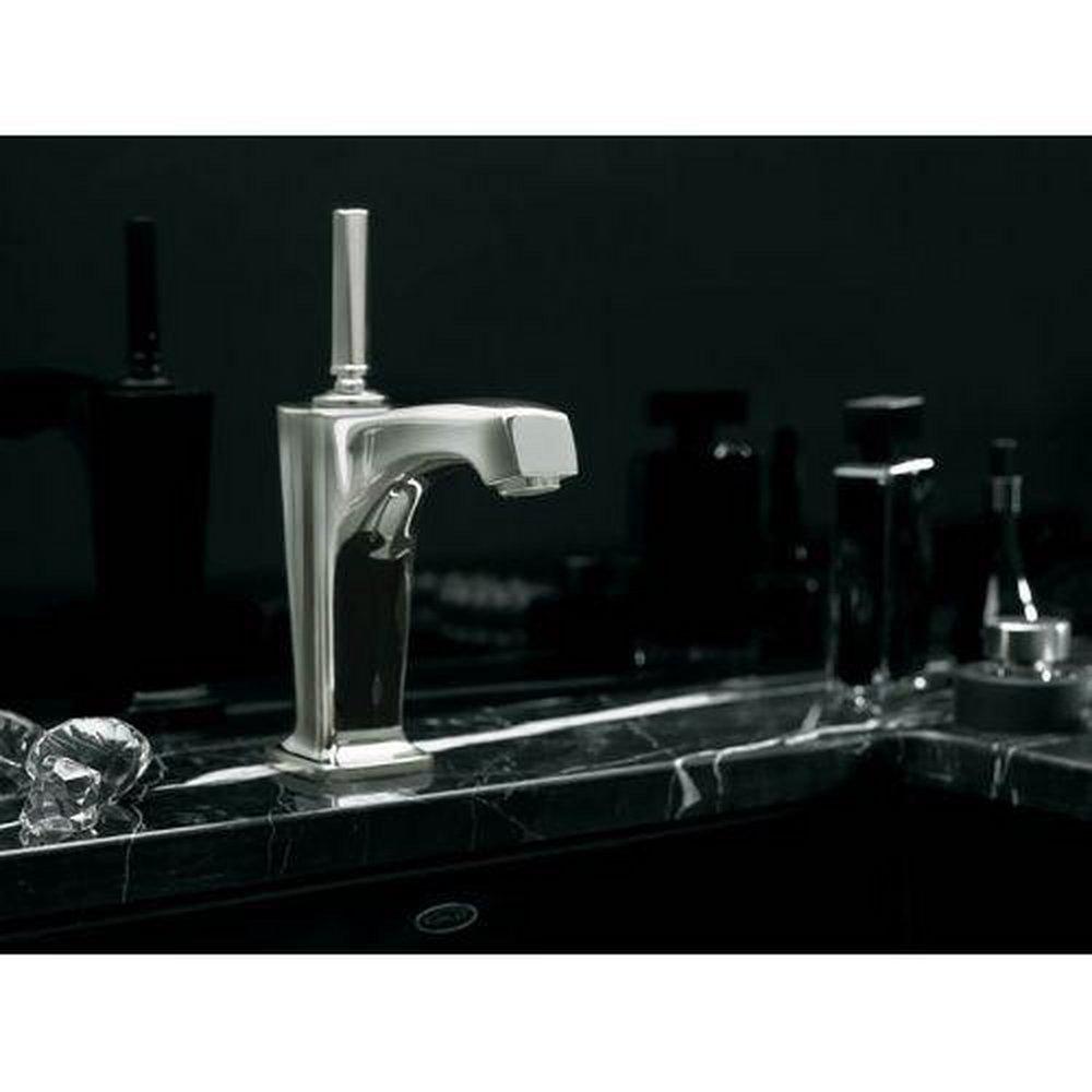 KOHLER Vibrant&reg; Brushed Nickel Single Handle Monoblock Bathroom Sink Faucet 