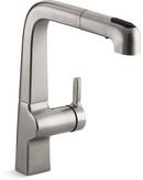 KOHLER Vibrant&reg; Stainless Single Handle Pull Out Kitchen Faucet 