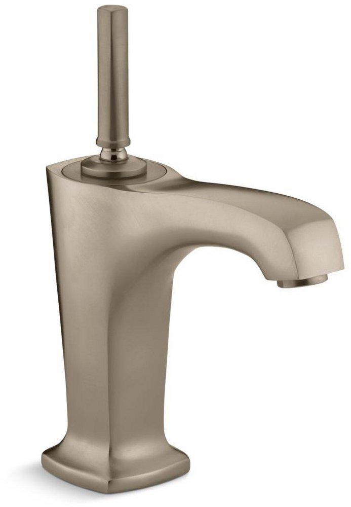 KOHLER Vibrant&reg; Brushed Bronze Single Handle Monoblock Bathroom Sink Faucet 