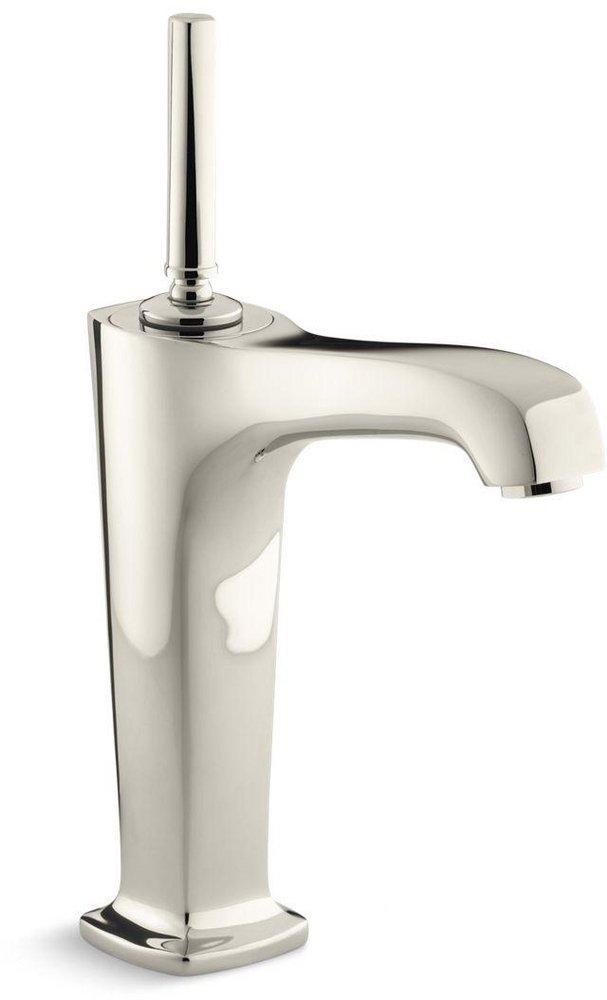 KOHLER Vibrant&reg; Polished Nickel Single Handle Bathroom Sink Faucet 