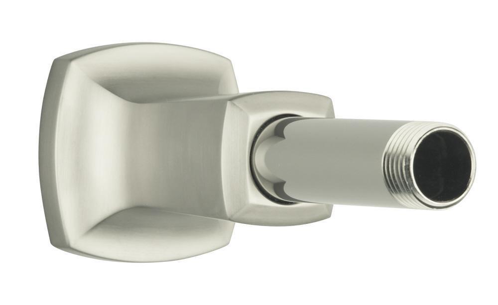 KOHLER Vibrant&reg; Brushed Nickel 3 in. Straight Ceiling-Mount Shower Arm and Flange 