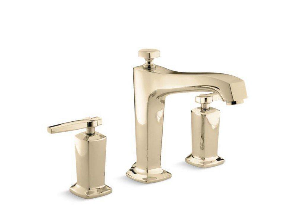 KOHLER Vibrant&reg; French Gold Two Handle Roman Tub Faucet Trim Only 