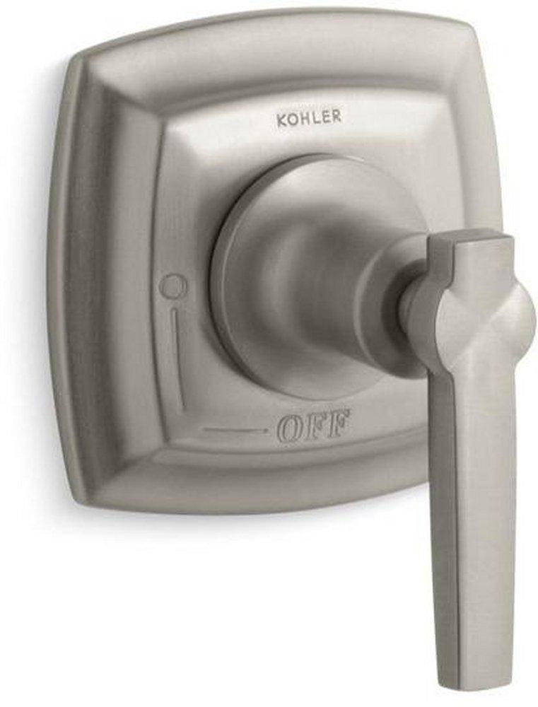 KOHLER Vibrant&reg; Brushed Nickel Volume Control Valve Trim with Single Lever Handle 