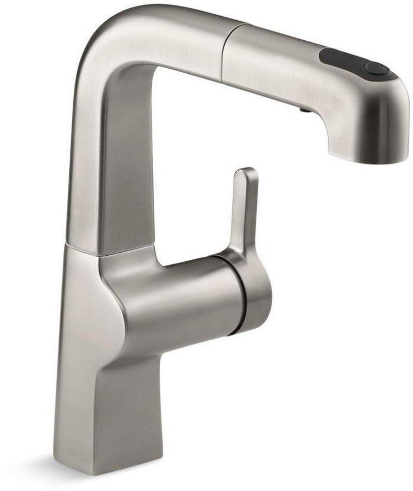 KOHLER Vibrant&reg; Stainless Single Handle Pull Out Kitchen Faucet 