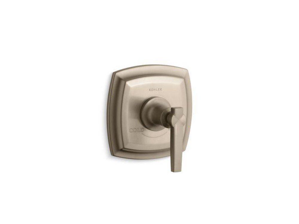 KOHLER Vibrant&reg; Brushed Bronze Thermostatic Valve Trim with Lever Handle 