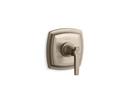 KOHLER Vibrant&reg; Brushed Bronze Thermostatic Valve Trim with Lever Handle 