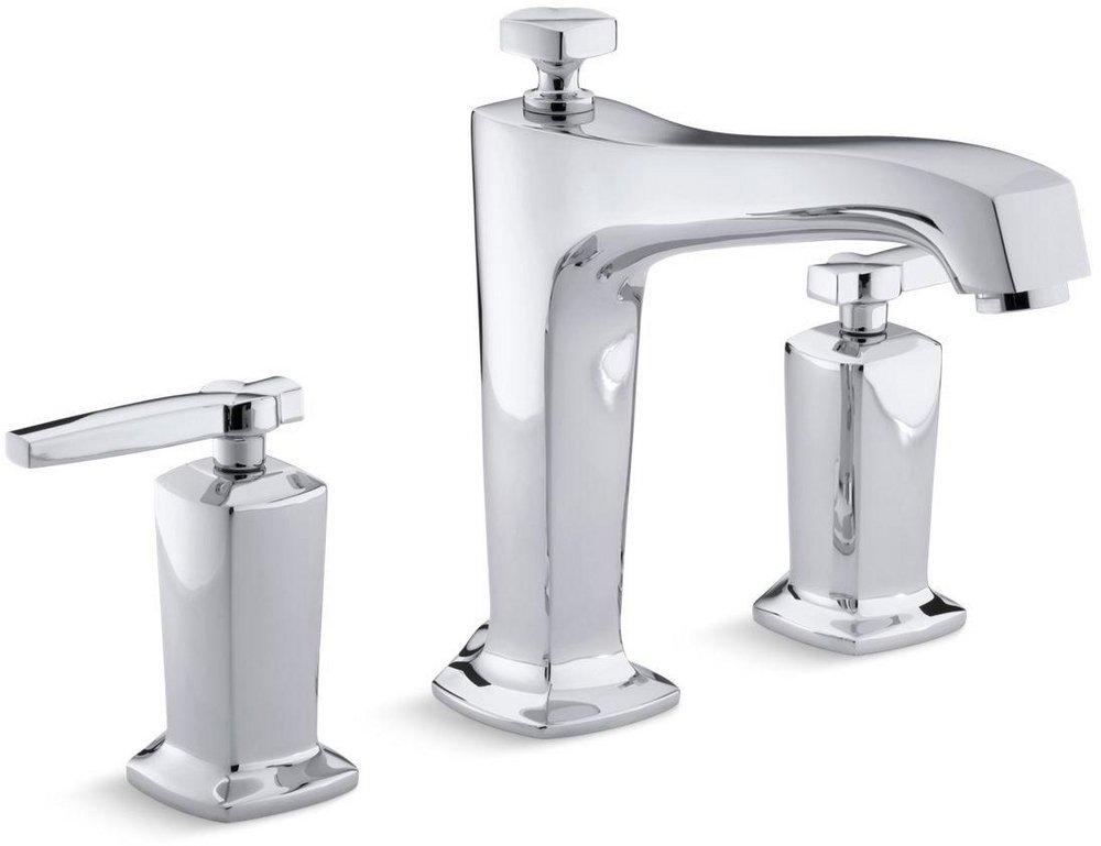 KOHLER Polished Chrome Two Handle Roman Tub Faucet Trim Only 
