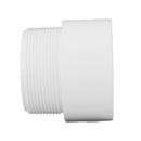 White PVC DWV Male Adapter 
