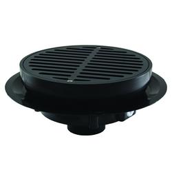 3 in. Plastic White Floor Drain