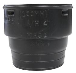 4 in. Corrugated x Sewer HDPE Sewer and Drain Adapter