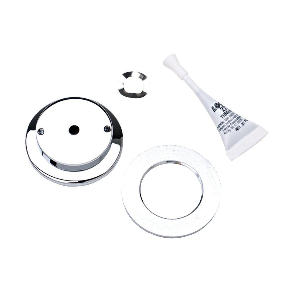 Haws&reg; Polished Chrome Push-Button Flange 