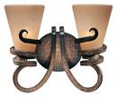 Minka Lavery Tofino Bronze&trade; 100W 2-Light Bath Light with Marbre Grabar Glass 