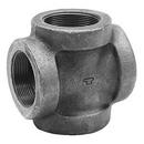 1-1/4 x 1 in. NPT Global Black Ductile Iron Cross