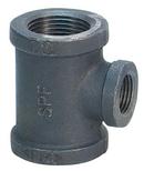 1 x 3/4 x 1 in. NPT Global Black Ductile Iron Tee