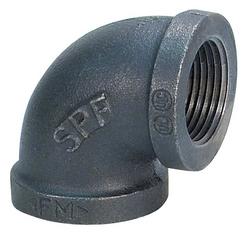 1 in. Threaded 300# Black Ductile Iron 90 Degree Elbow