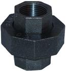 150# Ground Joint Iron and Brass Seat Black Malleable Union 