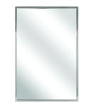 24 x 30 in. Mirror with Roll-Formed Channel Frame in Stainless Steel