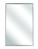 Bradley Corporation Satin 18 in. Theft Resistant Mount Angle Mirror 