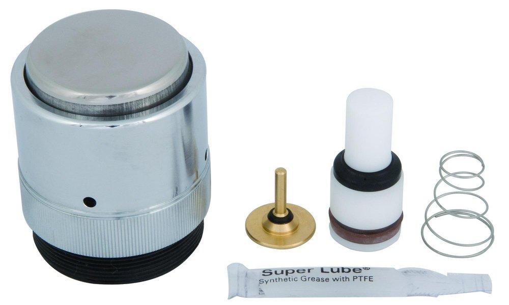 Bradley Corporation Silver 2 in. Metal, Plastic and Rubber Faucet Hole Cover 