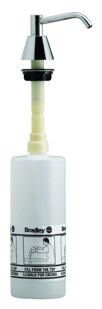 Bradley Corporation Stainless Steel 4 in. Stainless Steel Spout Lavatory Mount Soap Dispenser 