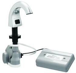 Lavatory Mount Battery Soap Dispenser in Polished Chrome