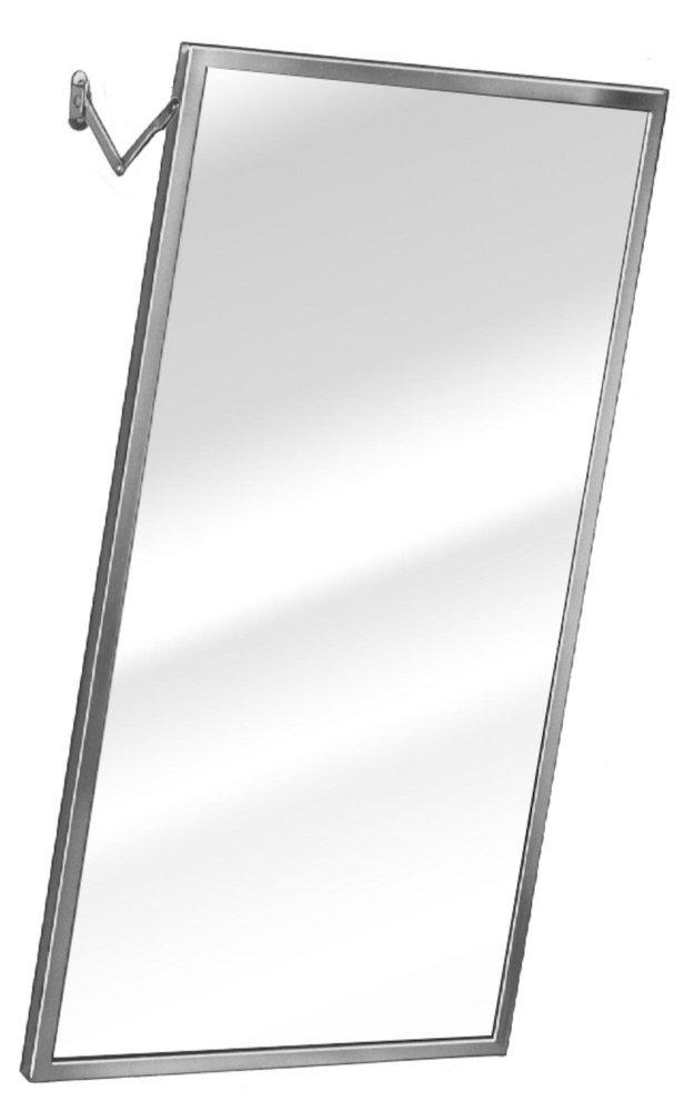 Bradley Corporation Satin 18 x 36 in. Stainless Steel Adjustable Tilt Mirror 
