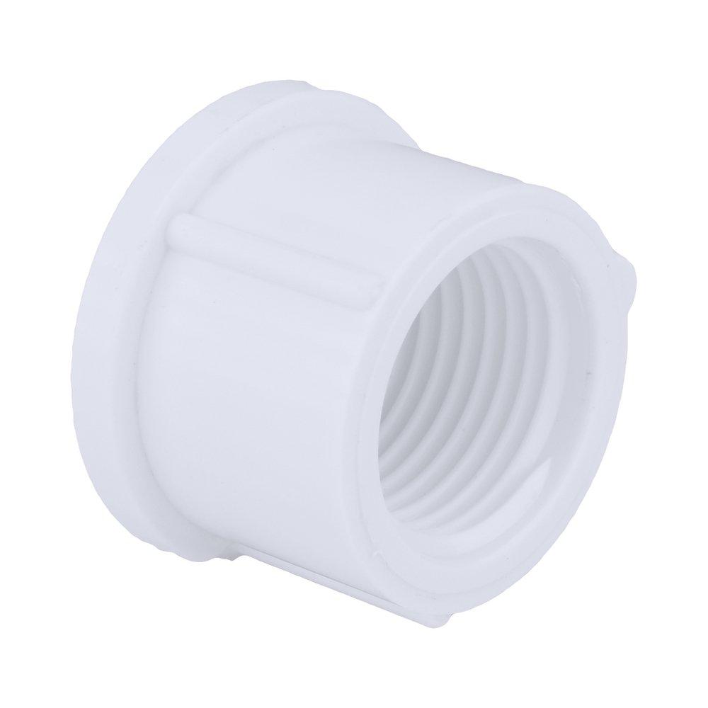 White PVC Schedule 40 FPT Cap 