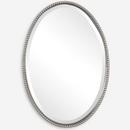 Uttermost Company Brushed Nickel 32 x 22 in. Oval Beveled Mirror 