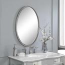 Uttermost Company Brushed Nickel 2 in. Mirror Oval in Nickel Tones 