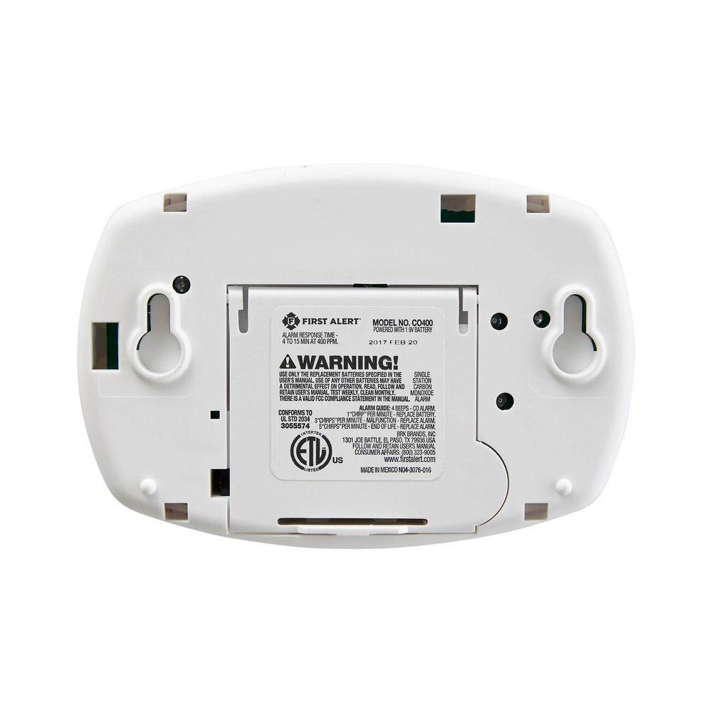 BRK Electronics White Battery Operated 