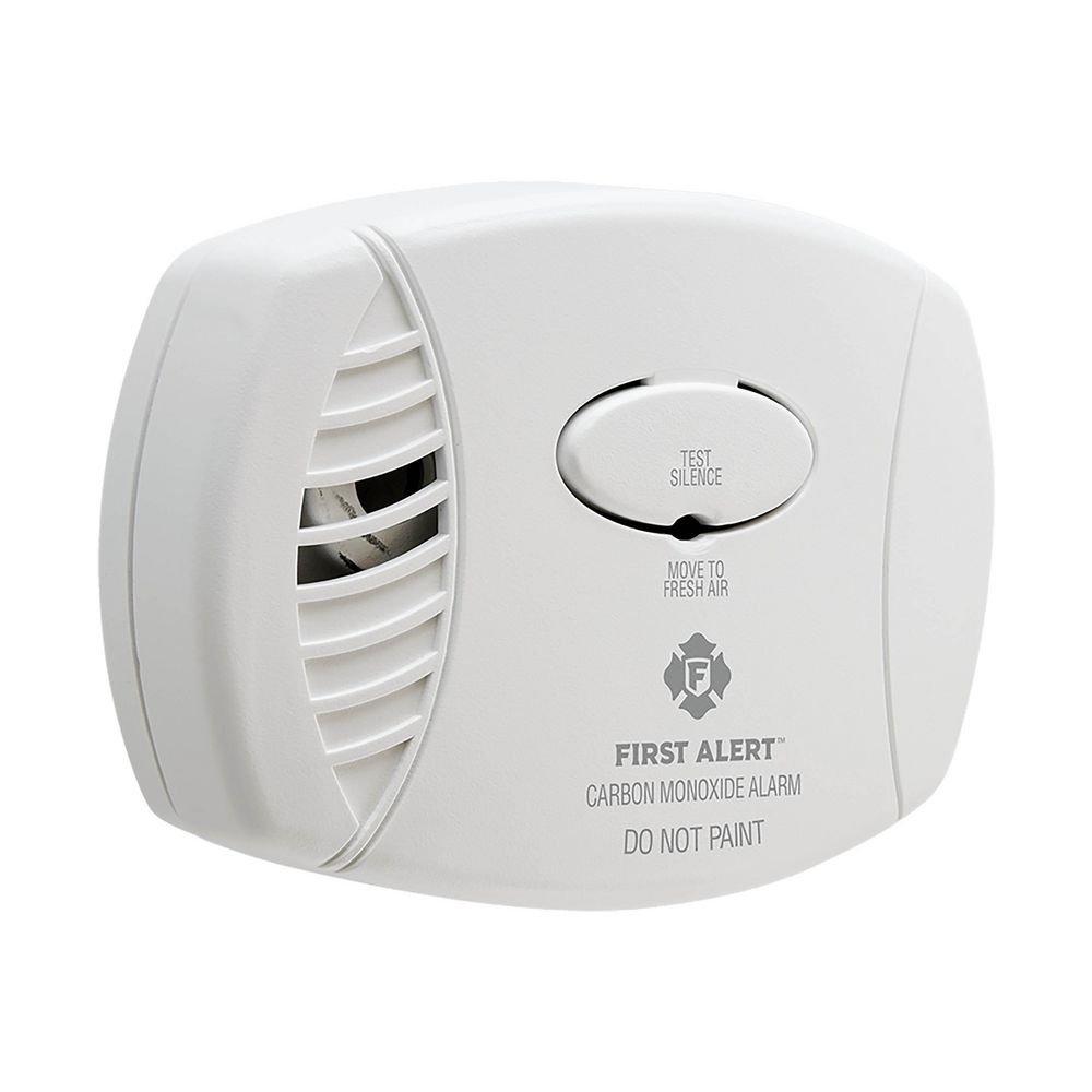 BRK Electronics White BCO605B Plug-In Carbon Monoxide Alarm with Battery Backup 