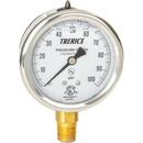 2-1/2 x 1/4 in. 0-100 psi Brass Utility Liquid Filled Pressure Gauge