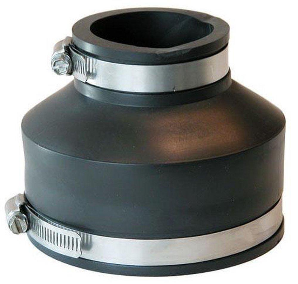 Fernco Clamp Reducing Plastic Coupling with Stainless Steel Band 