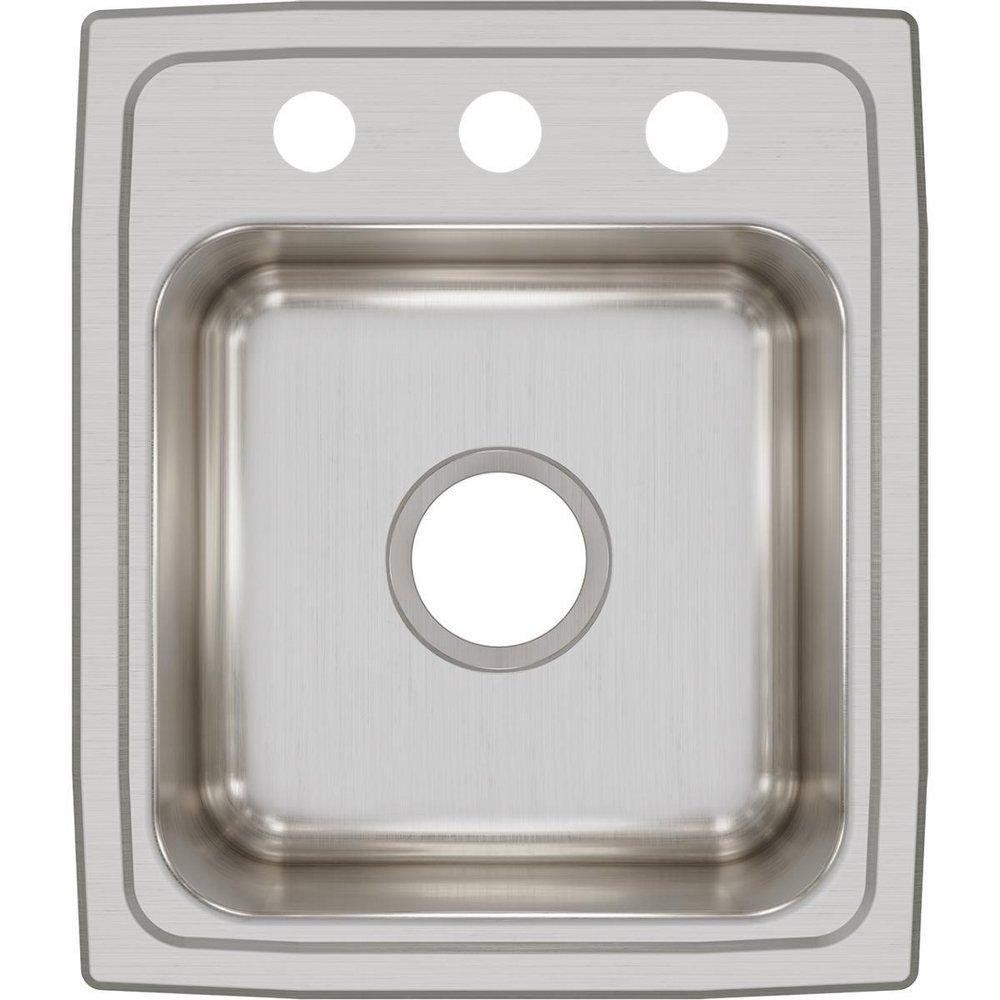 Elkay Lustrous Satin 15 x 17-1/2 in. Drop-in Stainless Steel Bar Sink 