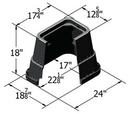 Carson Industries Black Plastic Meter Box Body in Black 